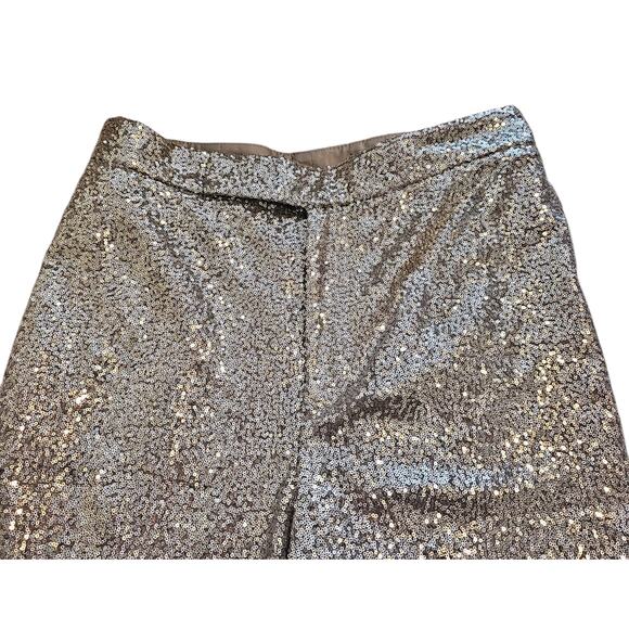 NEW Ralph Lauren Purple Label Sequin Wide Leg Trousers Womens Small Pants - Picture 6 of 15